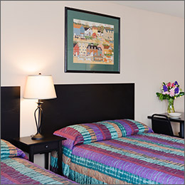 Kitchenette with microwave