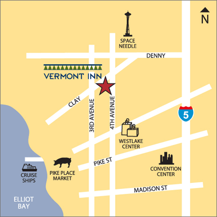 Map to Vermont Inn